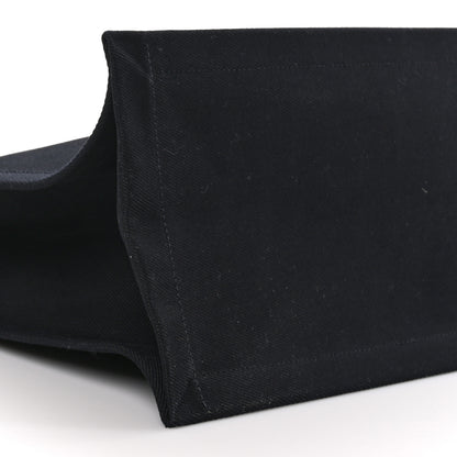Saint Laurent Linen Calfskin Rive Gauche Tote Black 7 of 8