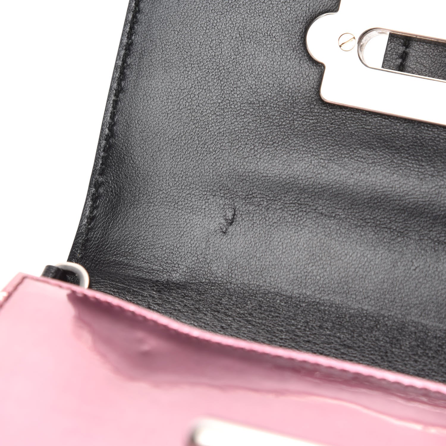 Prada Metallic Vitello Saffiano Cahier Bag Ibisco Black 8 of 11