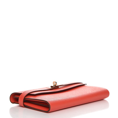 Hermes Epsom Kelly Longue Wallet Rose Jaipur 4 of 8