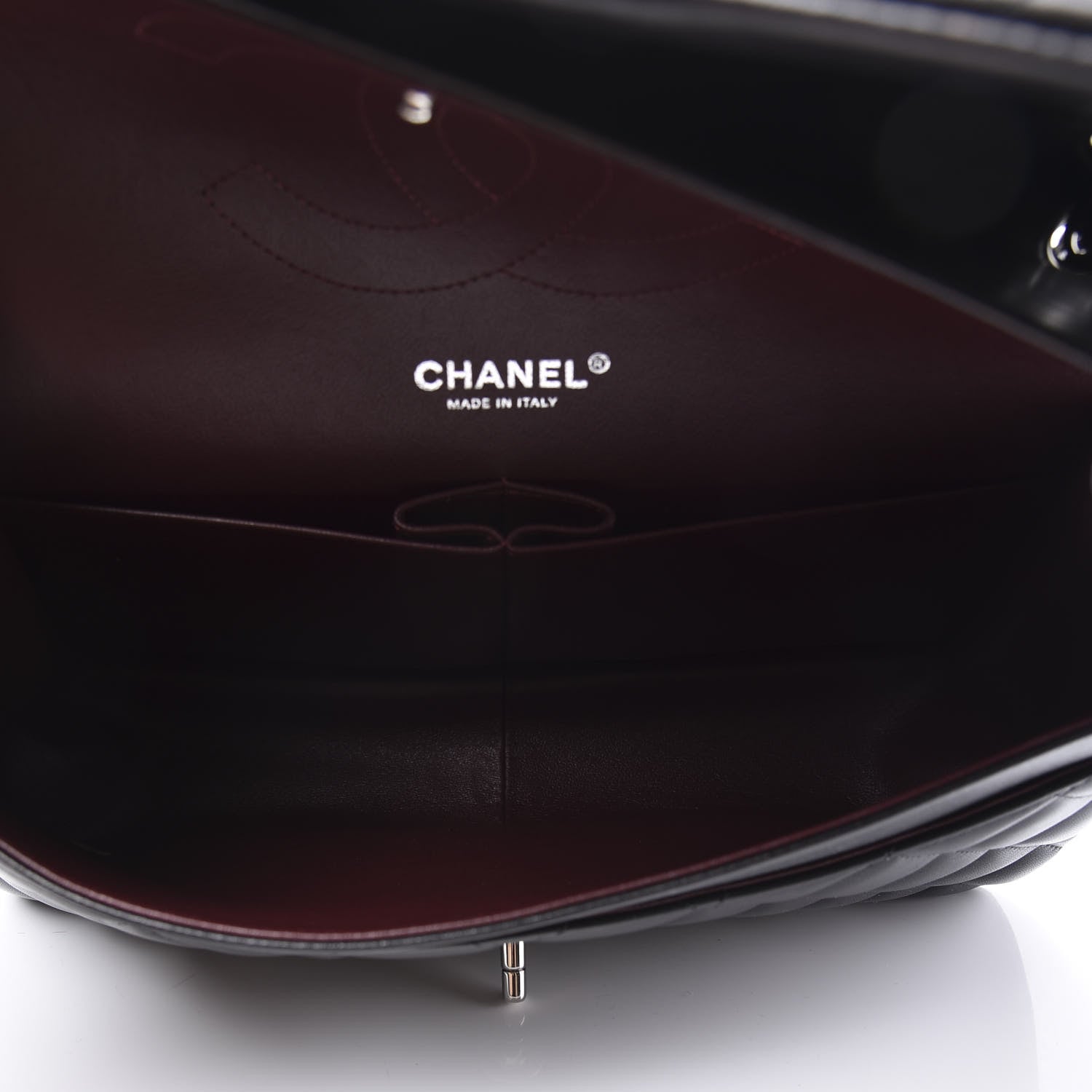 Chanel Lambskin Quilted Jumbo Double Flap Black 4 of 10