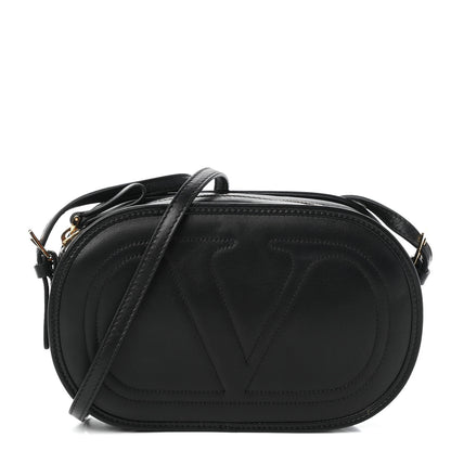 Valentino Garavani Calfskin Small Logo Go Crossbody Bag Black 1 of 8