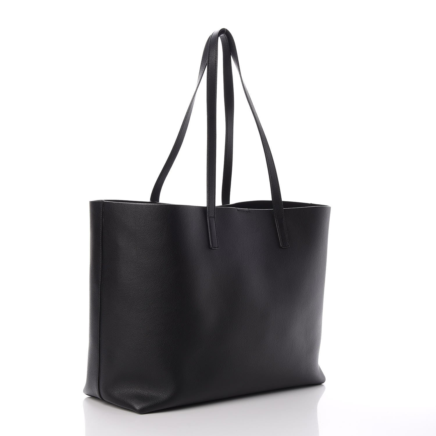 Saint Laurent Calfskin Large Shopping Tote Black 3 of 8