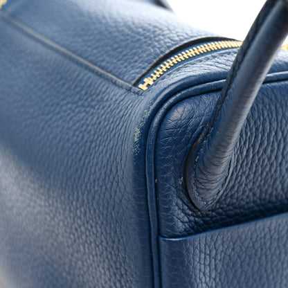Hermes Taurillon Clemence Mini Lindy 20 Deep Bleu 18 of 21