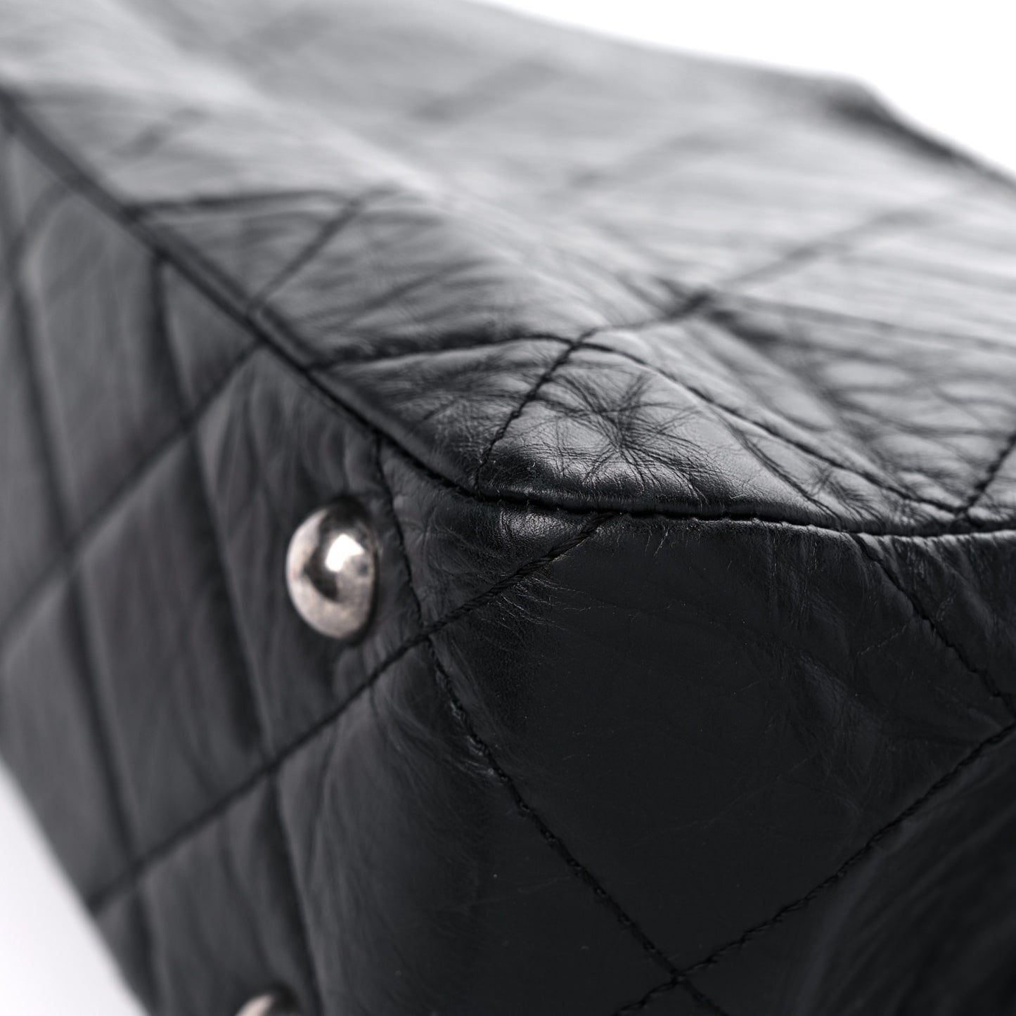 Aged Calfskin Reissue 2.55 Tote Black
