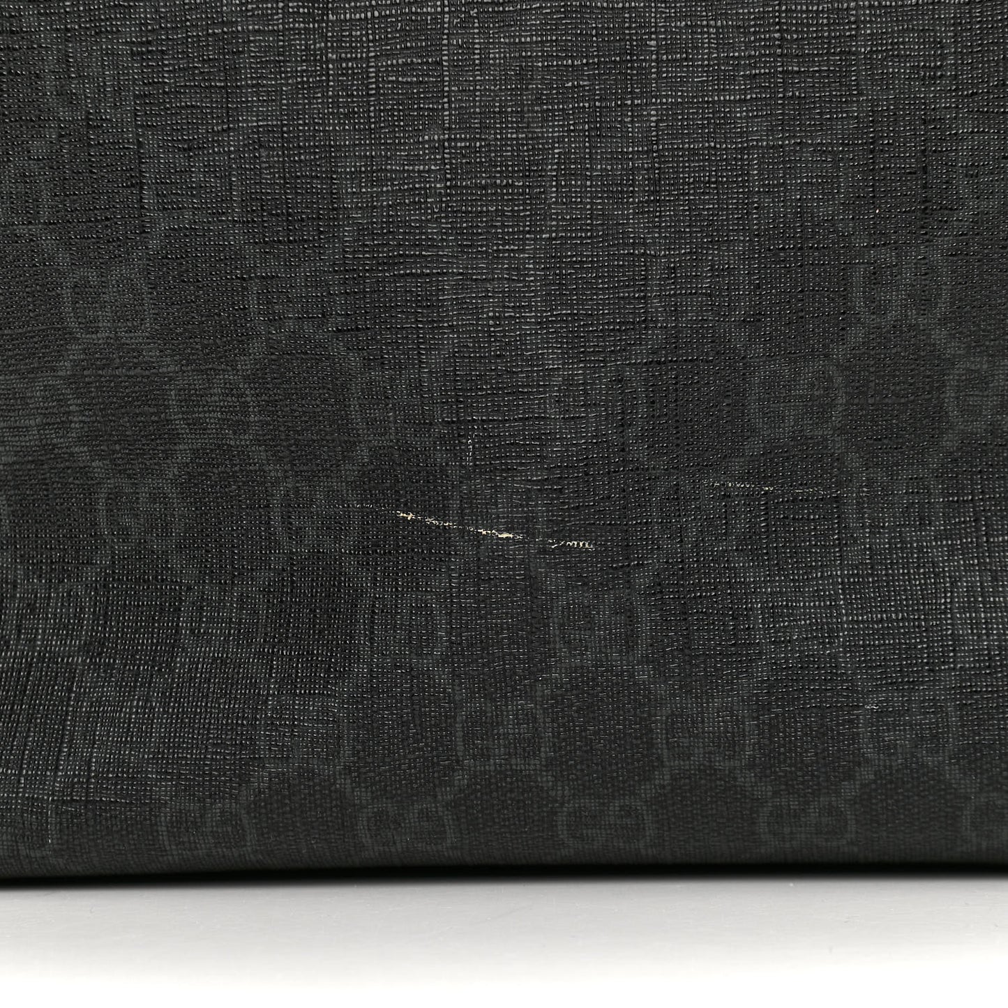 GG Supreme Monogram Web Handle Vertical Tote Black Grey