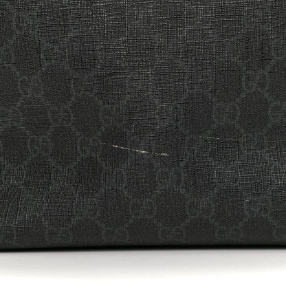 Gucci GG Supreme Monogram Web Handle Vertical Tote Black Grey 11 of 15