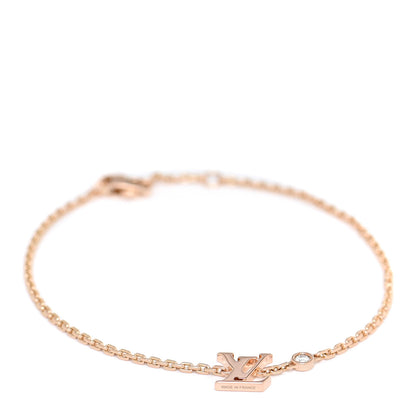 Louis Vuitton 18K Rose Gold Diamond Idylle Blossom LV Bracelet 1 of 4