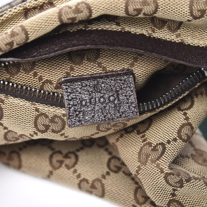 Gucci GG Monogram Double Pocket Belt Bag Dark Brown 5 of 9