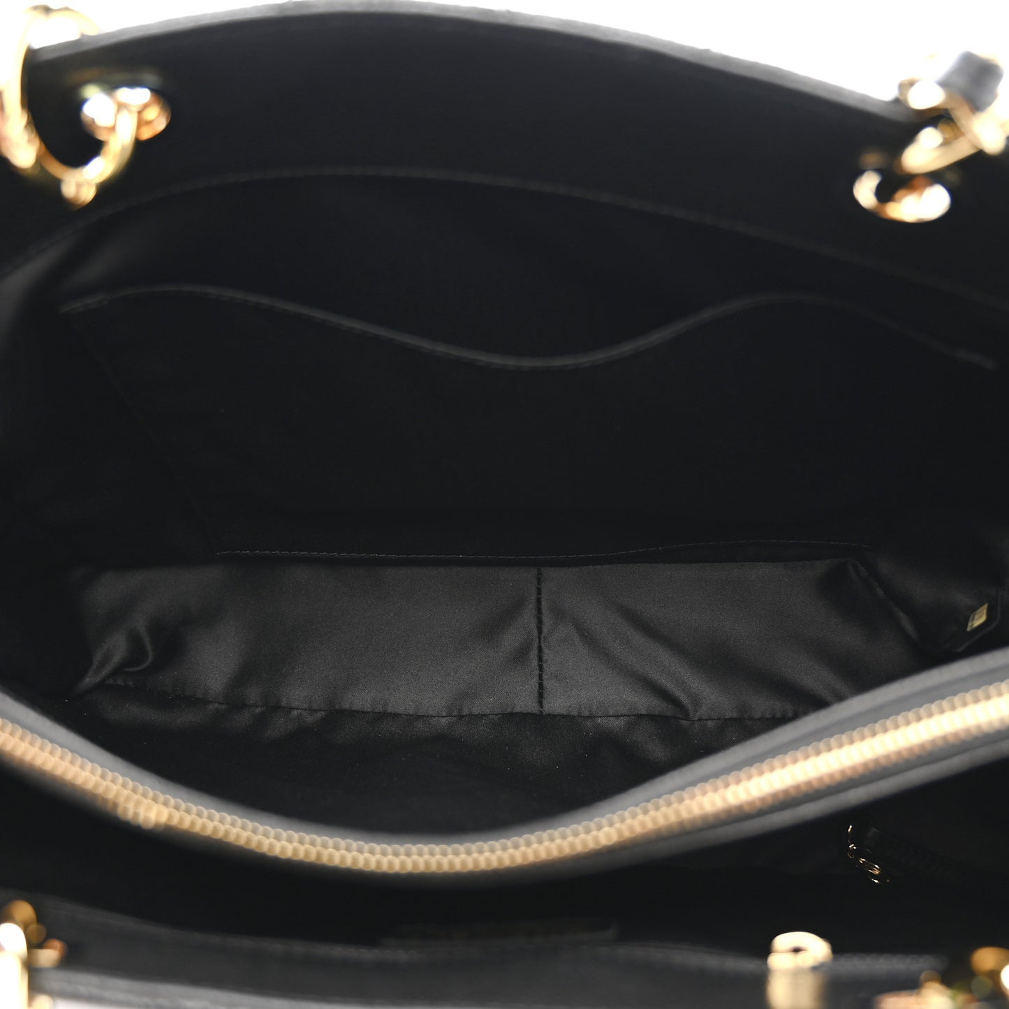 Caviar Quilted Grand Shopping Tote GST Black
