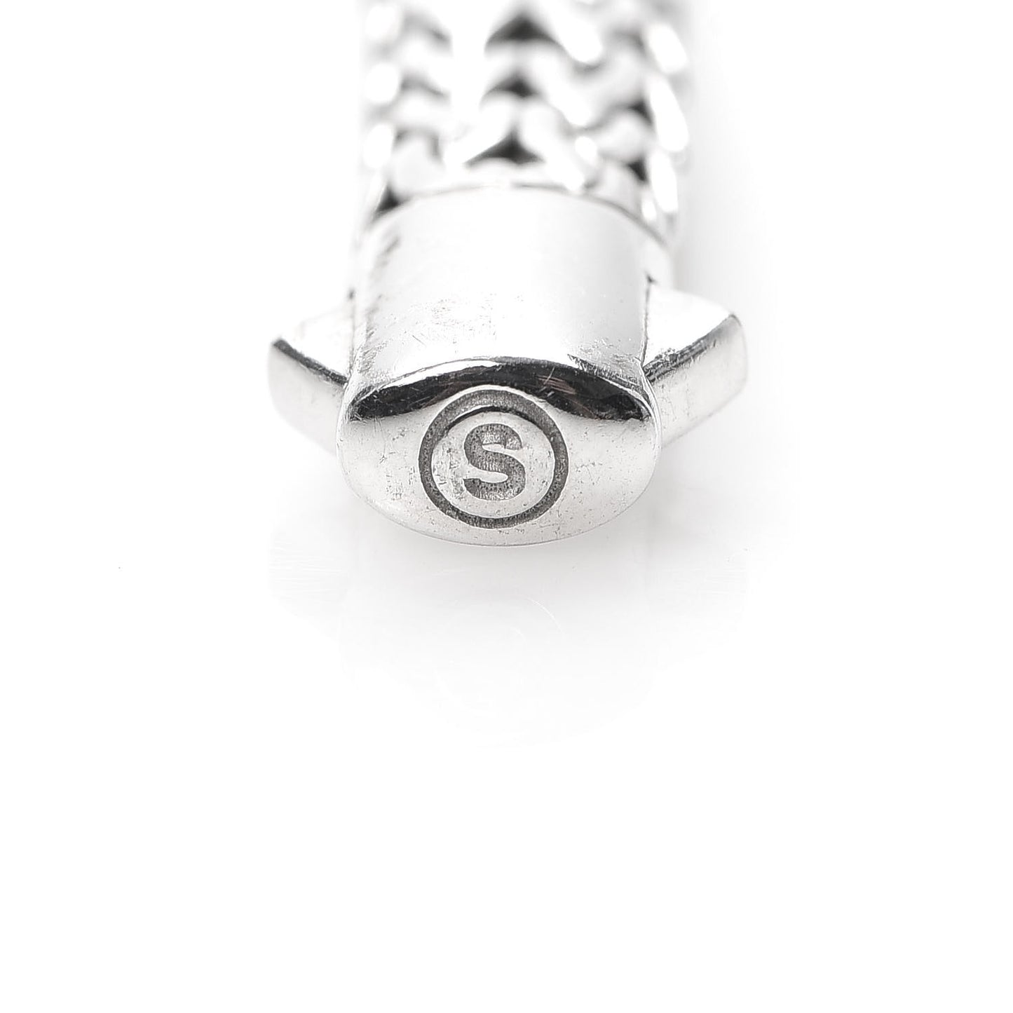 Sterling Silver Diamond 7mm Classic Chain Bracelet