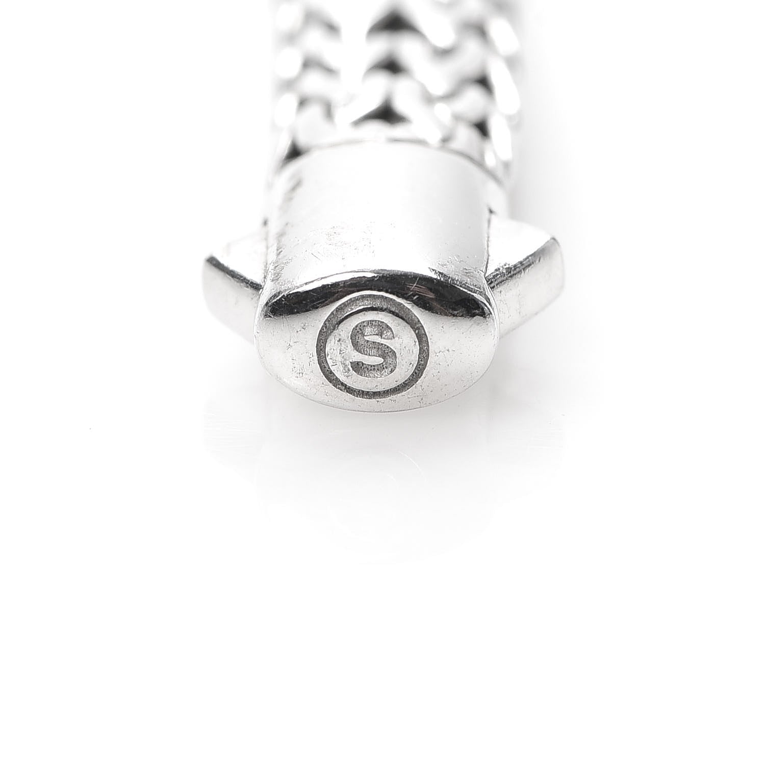 John Hardy Sterling Silver Diamond 7mm Classic Chain Bracelet 5 of 5