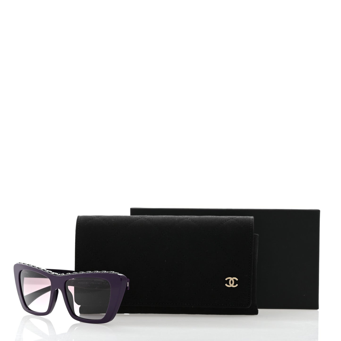 Acetate Butterfly Sunglasses 5540 Purple