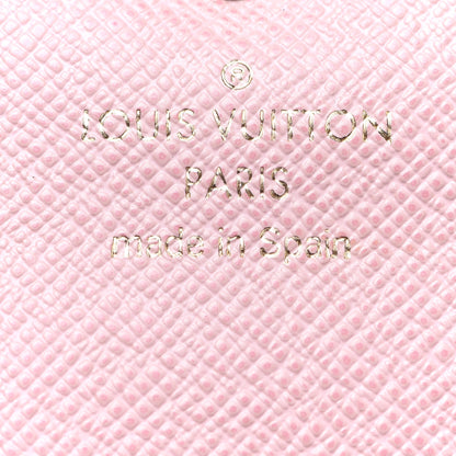 Louis Vuitton Damier Ebene Caissa Wallet Rose Ballerine 6 of 10