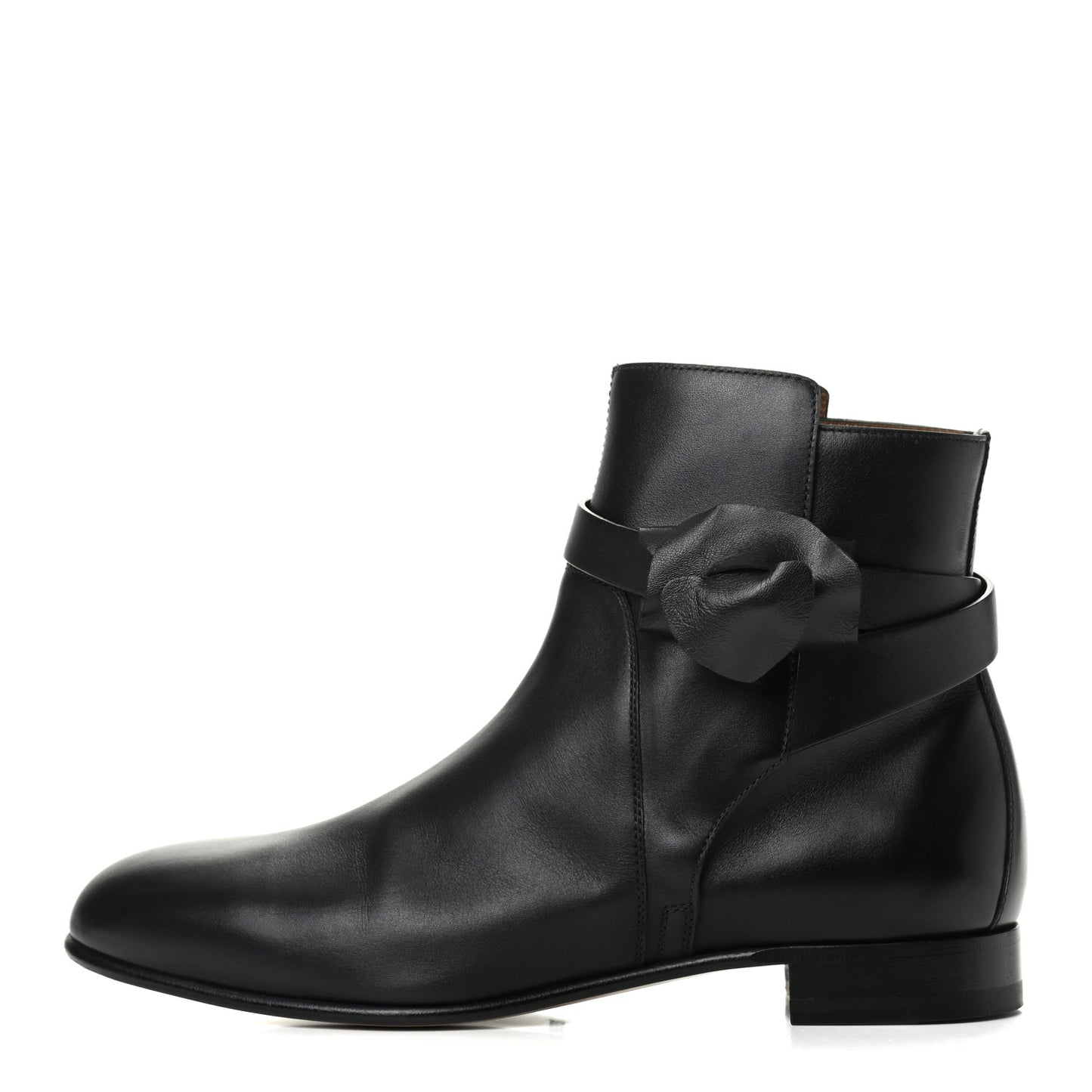 Calfskin Neo Low Boots 37.5 Black
