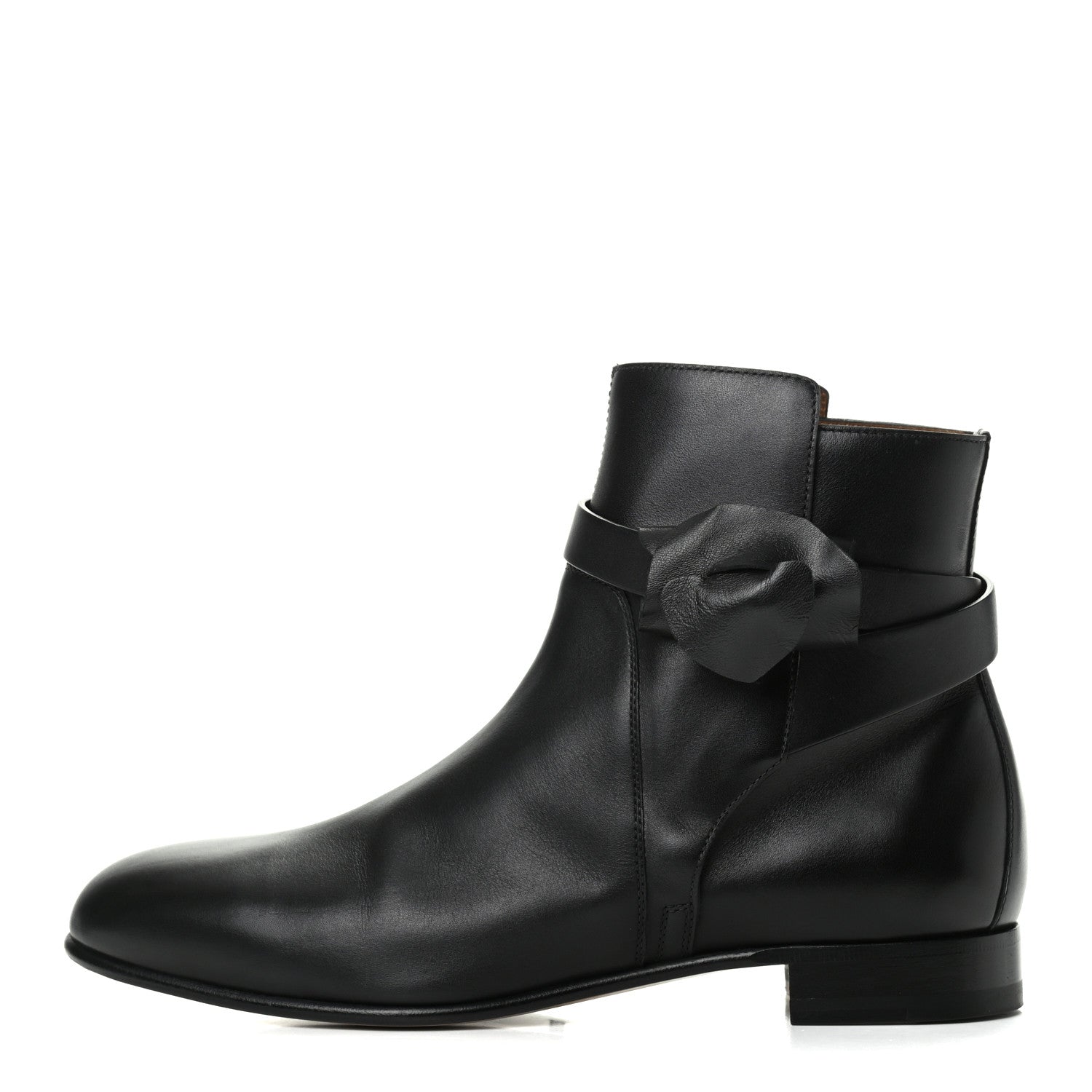 Hermes Calfskin Neo Low Boots 37.5 Black 1 of 9
