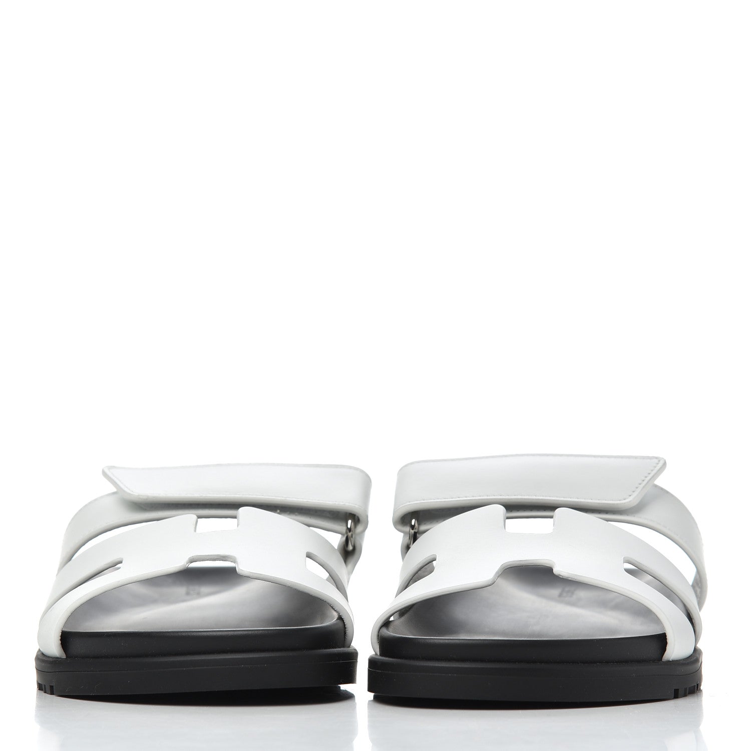 Hermes Calfskin Womens Chypre Sandals 36 White 2 of 9