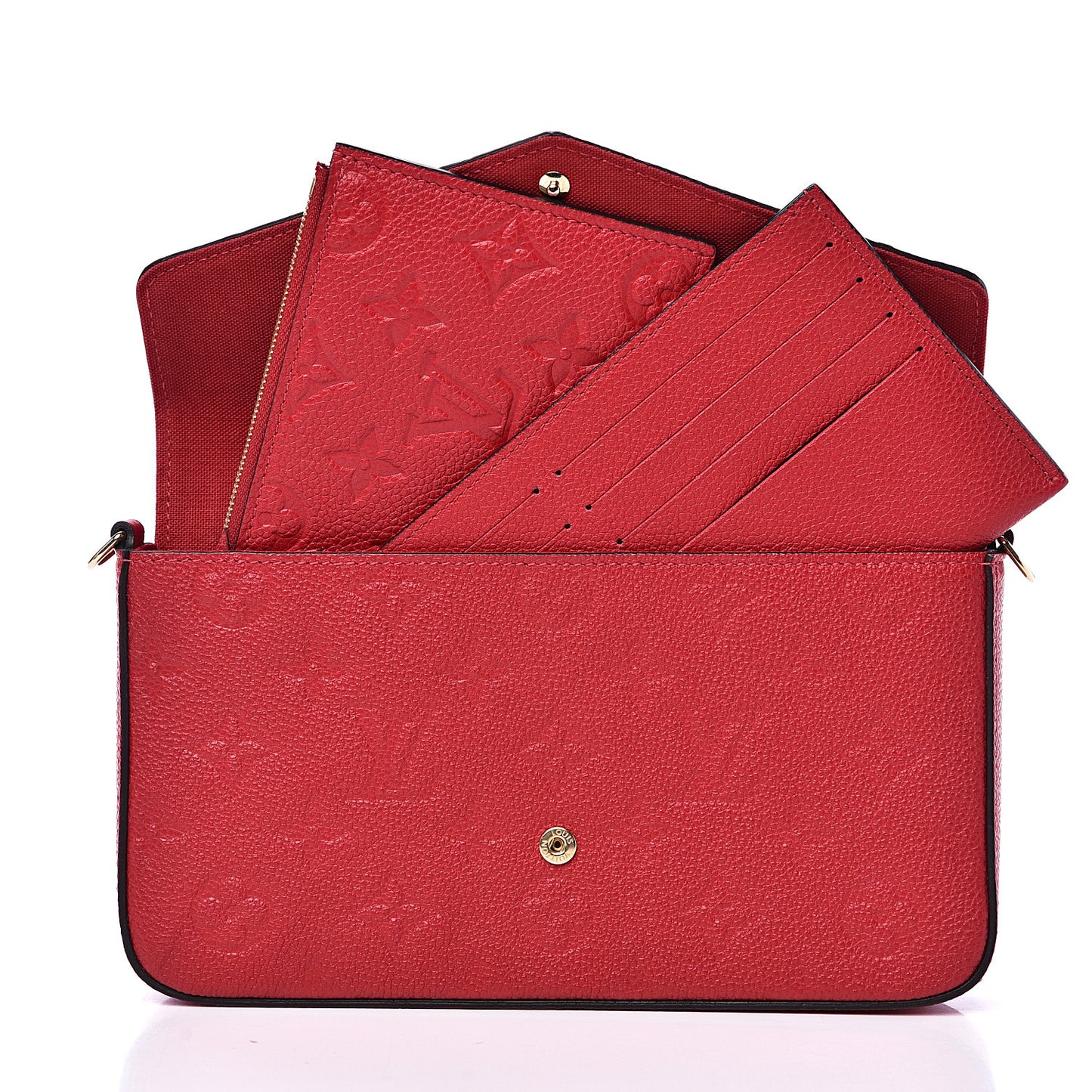 Empreinte Pochette Felicie Chain Wallet Cherry