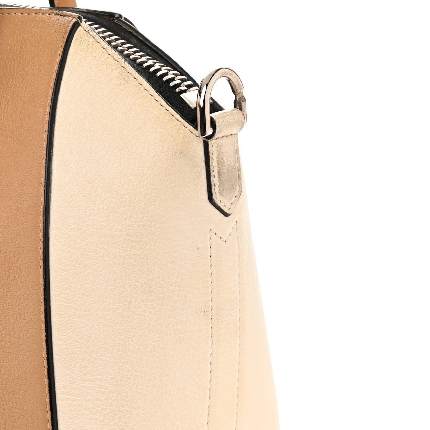 Sugar Goatskin Mini Tri-Color Antigona Light Brown Beige Black