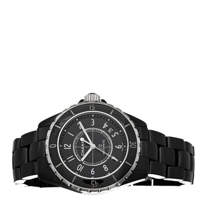 Chanel Stainless Steel Ceramic 38mm J12 Automatic Watch Black 2 of 5