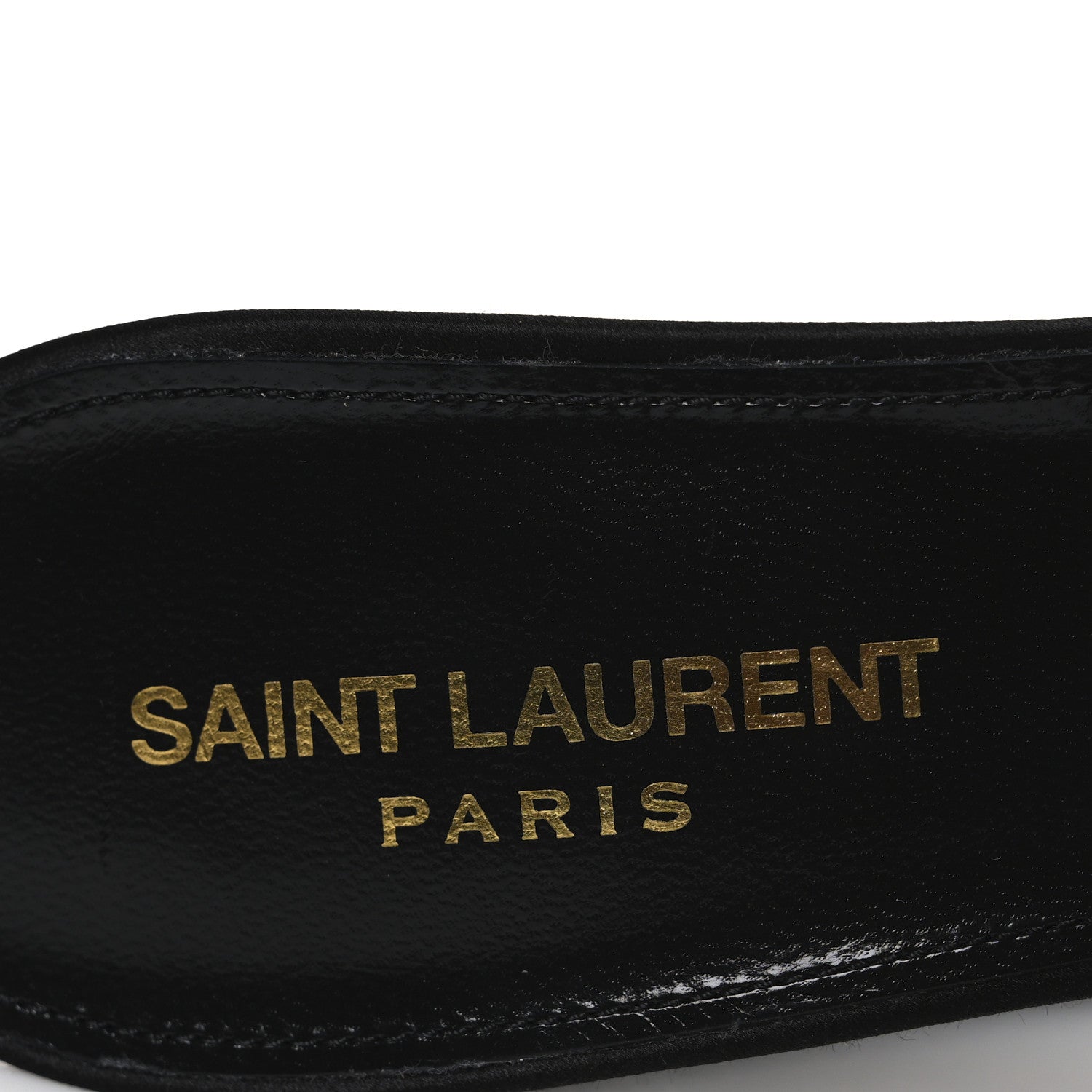 Saint Laurent Crepe Satin Boogie 110 Mule Sandals 39 Black 9 of 11