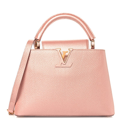 Louis Vuitton Metallic Taurillon Capucines BB Pearly Pink 1 of 9