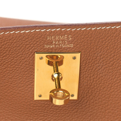 Hermes Togo Kelly Retourne 32 Gold 5 of 12