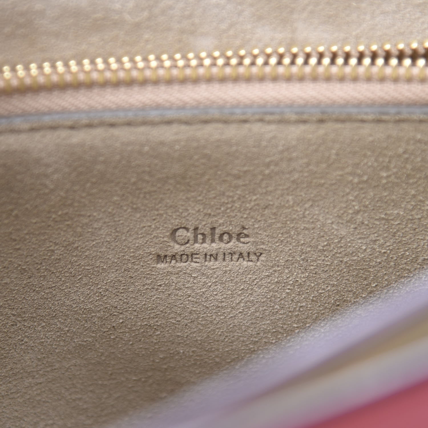 Chloe Calfskin Suede Medium Faye Shoulder Bag Sepia Red 5 of 10