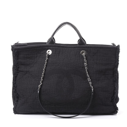 Chanel Canvas Extra Large Double Face Shopping Tote Black 1 of 12