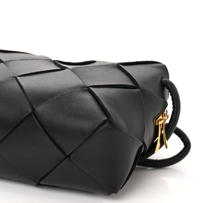 Bottega Veneta Lambskin Maxi Intrecciato Small Cassette Camera Bag Black 9 of 9