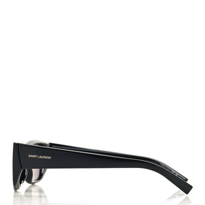Saint Laurent Acetate Ultra Cat Eye Sunglasses SL 593 Black 3 of 8