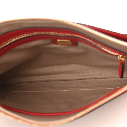 MCM Visetos Medium Crossbody Pouch Cognac Red 5 of 9