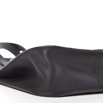 Hermes Taurillon Clemence Halzan 31 GM Black 6 of 8