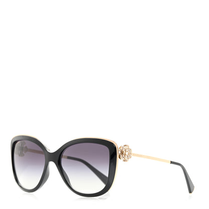 Bulgari Crystal Flower Sunglasses 6094-B Black 1 of 8