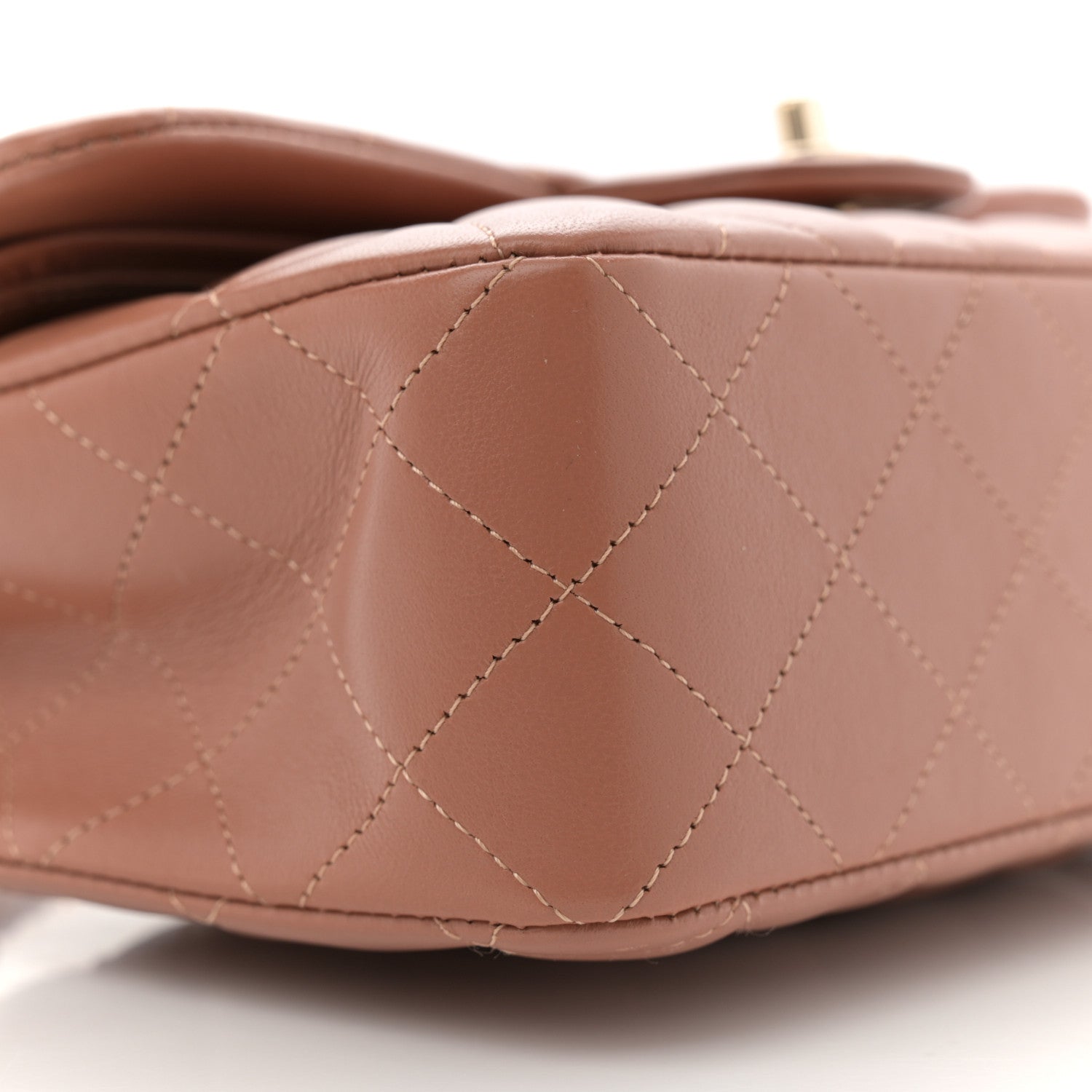 Chanel Lambskin Quilted Small Double Flap Brown 9 of 12