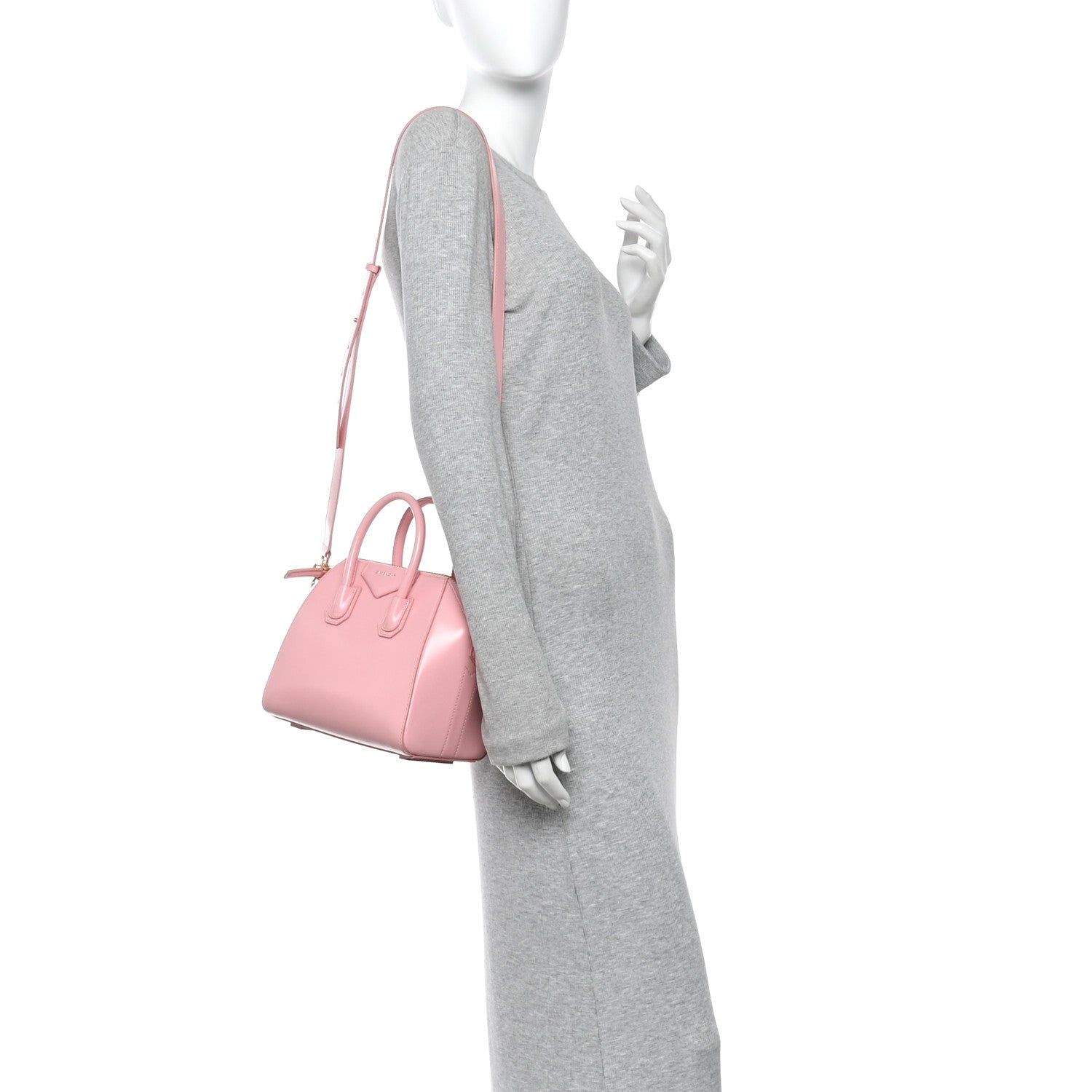 Givenchy Shiny Lord Calfskin Mini Antigona Flamingo 2 of 10