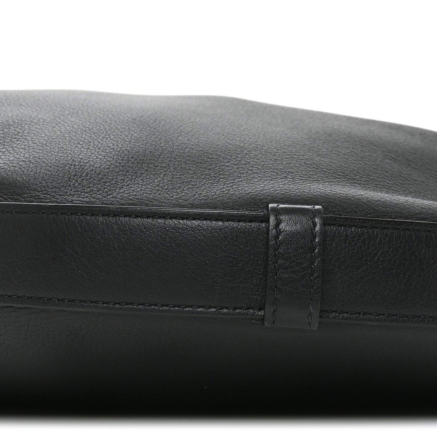 Supple Calfskin Medium Strap Leandre Shoulder Bag Black