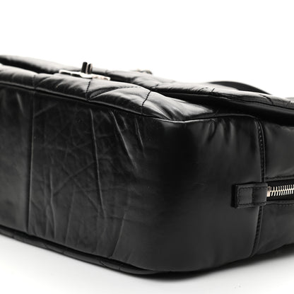 Chanel Aged Calfskin Quilted Small Express Bowling Bag Black 9 of 9