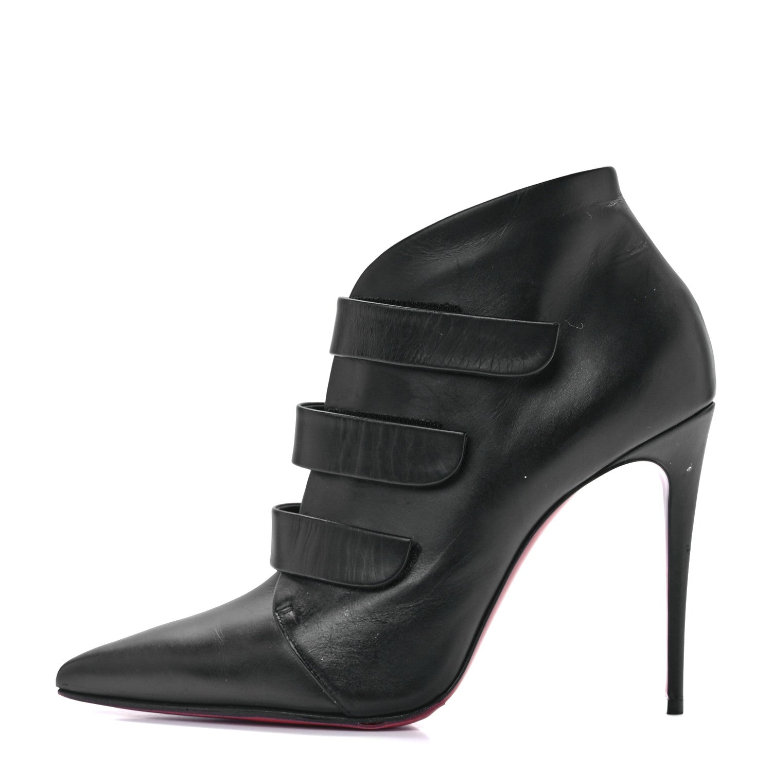 Christian Louboutin Calfskin Triniboot 100 Booties 40 Black 1 of 9