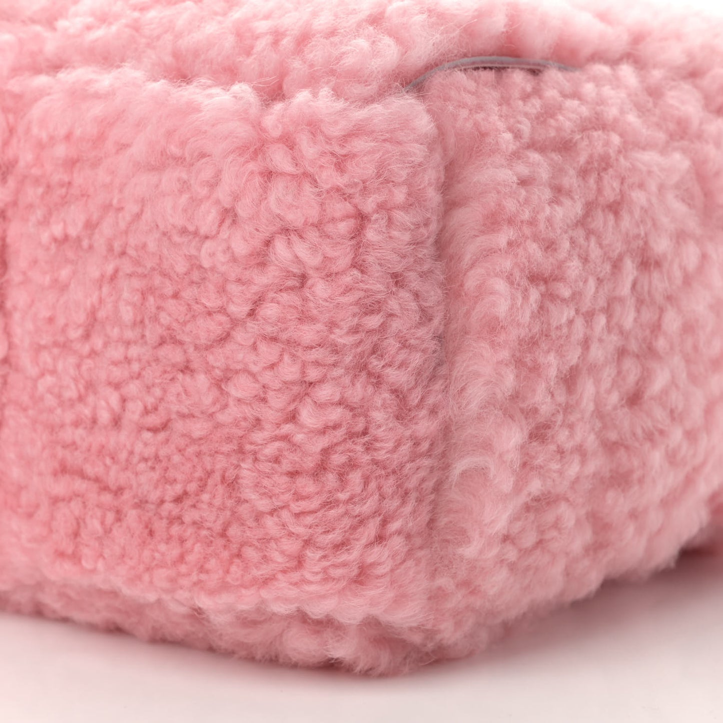 Shearling Small Intrecciato Arco Tote Popsicle