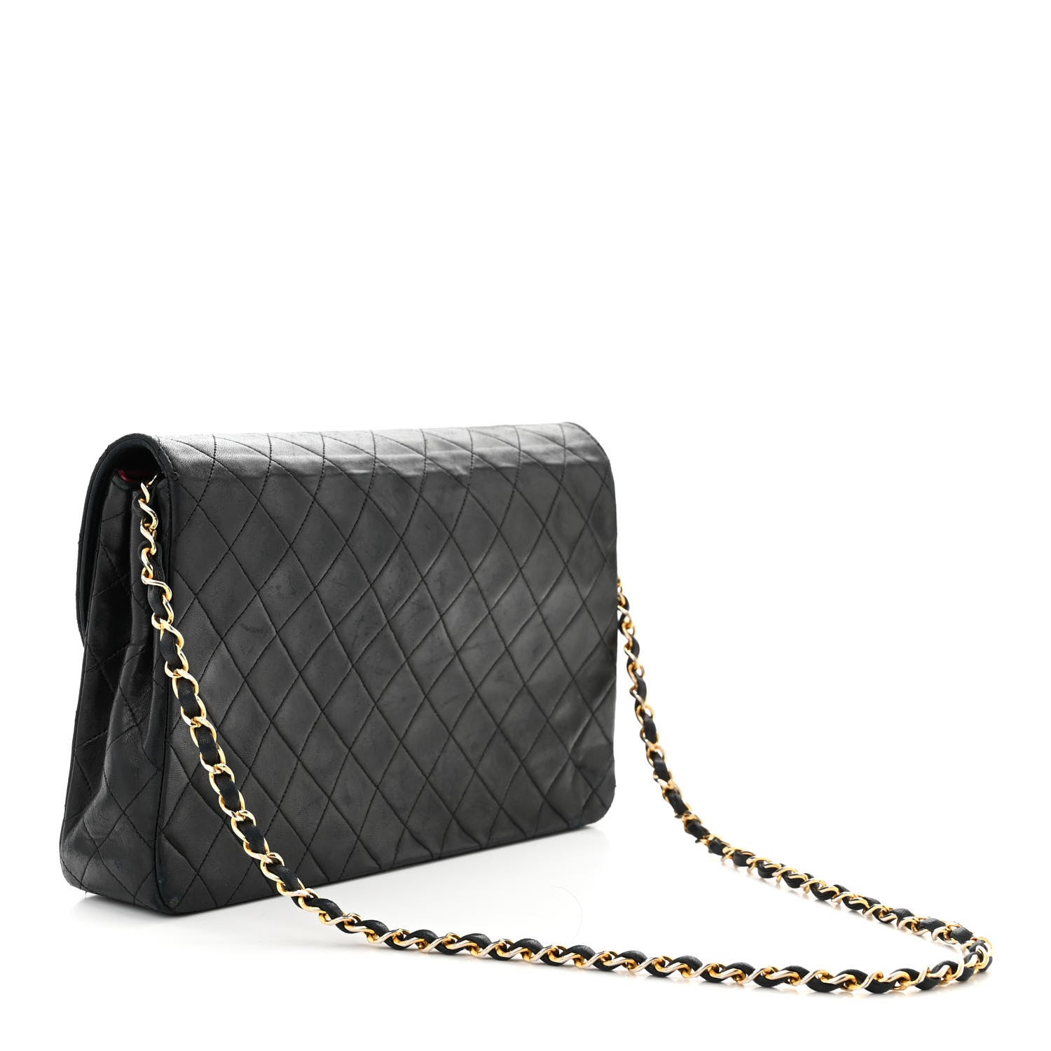 Chanel Lambskin Quilted Medium Single Flap Black 3 of 11
