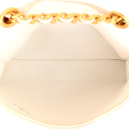 Chanel Lambskin Enamel Quilted Mini Chain Belt Bag White 5 of 14