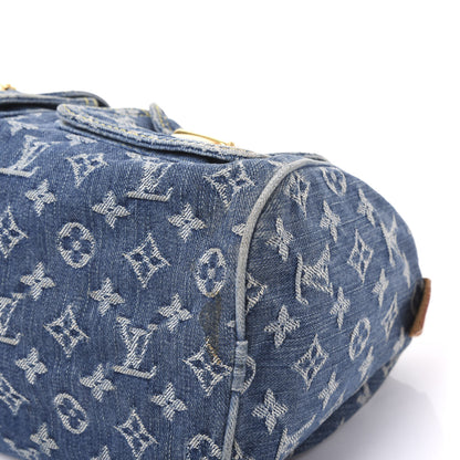 Louis Vuitton Monogram Denim Neo Speedy Blue 6 of 11