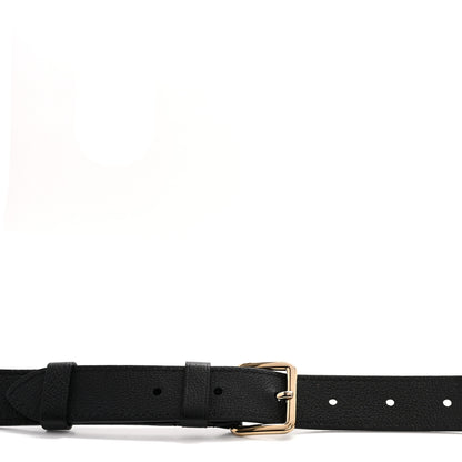Louis Vuitton Grained Calfskin Adjustable Shoulder Strap Black 3 of 4