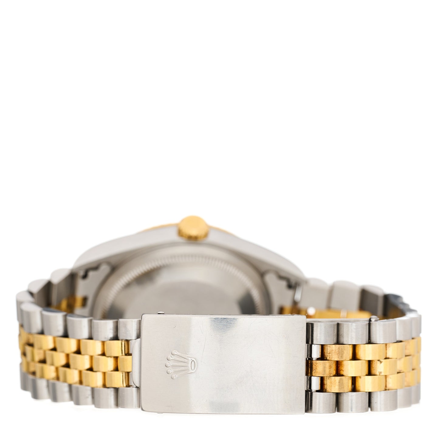 Stainless Steel 18K Yellow Gold Diamond 36mm Oyster Perpetual Datejust Watch White 16233