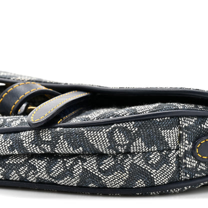 Christian Dior Monogram Mini Saddle Wristlet Navy Blue 9 of 10
