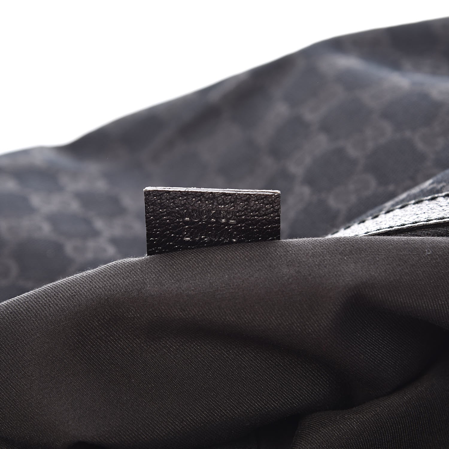 Gucci Monogram Web Medium Half Moon Hobo Black 7 of 11