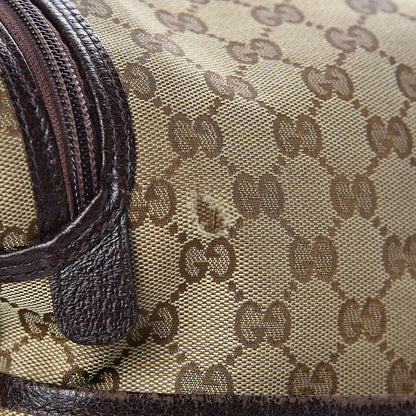Gucci Monogram Natural Pigskin Large Diaper Bag Beige Ebony Cocoa Dark Chocolate 17 of 29