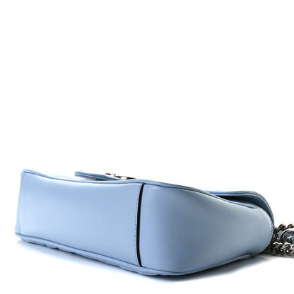 Gucci Calfskin Matelasse Small GG Marmont Shoulder Bag Porcelain Light Blue 5 of 7
