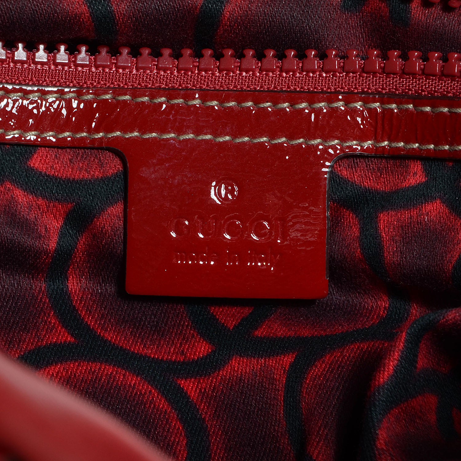 Gucci Leather Snow Glam Medium Boston Red 6 of 7