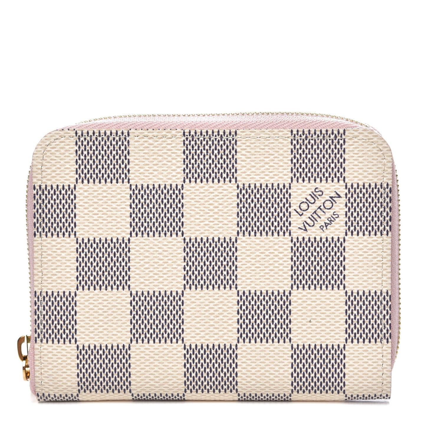 Damier Azur Zippy Coin Purse Rose Ballerine